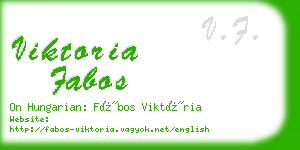 viktoria fabos business card